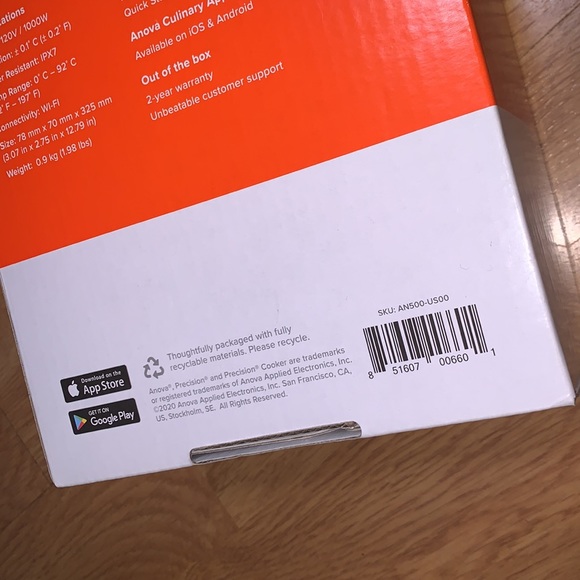 NIB Anova Sous Vide Precision Cooker - Picture 5 of 7